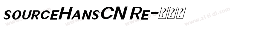 sourceHansCN Re字体转换